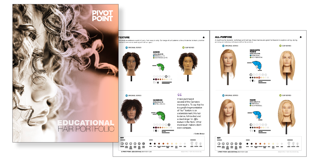 Educational Hair Portfolio - Pivot Point International - Pivot 